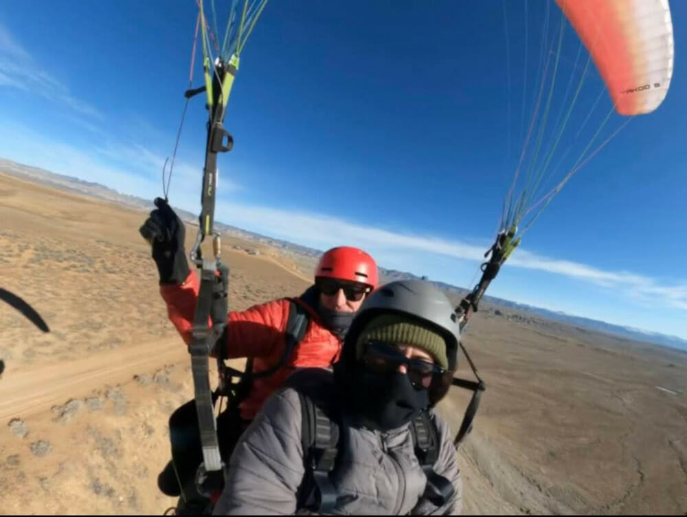 Paragliding at The High Lonesome Ranch